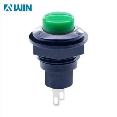 Green Panel Mount Momentary Push Button Schalter