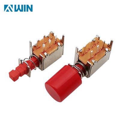 Selbstsichernder Knopfschalter